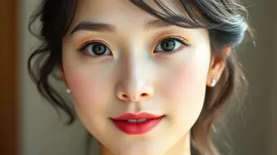 The facial anatomy of a cheerful and attractive woman in her 18's japan women Natural, 50% makeup-free, captivating, shy, innocent beauty. Natural facial structure, extremely realistic anatomical skin texture. Extremely detailed, facial structure with deeply detailed skin pores and wavy black hair. Fine, deep forehead lines and sharp details. Brown iris eyes. Extremely detailed, micro-focused lashes. Extremely detailed, micro-focused, ultra-detailed black eyebrows. Small, focused nose. Extremely detailed, natural cheekbones. Detailed lips. Extremely detailed, focused pink, juicy, wet lips. Small, elegant oval chin. Beautifully detailed facial features. Anatomically defined facial line detail. Ultra-detailed processing. Micro-detailed aging pore structure. Focused, detailed earrings. Realistic, vibrant, and ultra-realistic details. Unfiltered, extremely detailed 8K Ultra HD DSLR camera 85mm lens image.