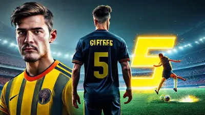 Prompt: Create a cinematic professional football (soccer) poster [featuring refer image]. Keep the original face, hair, shape, and angle exactly as in the image. Show the person in three perspectives: a super close-up portrait with a Fenerbahçe SK jersey 2026 (home kit, classic yellow and navy stripes), a side profile view wearing a Fenerbahçe dark navy away jersey 2026 in the back name [Skinoski], and a full-body shot in full football kit (Fenerbahçe jersey 2026, shorts, socks, and cleats) with sponsor logos. At the bottom, place a dynamic action scene of the player performing a soccer skill with motion blur, flying grass, and glowing particles around. The jersey must clearly display the number 5 on the front, back, and shorts. Use a bold Şükrü Saracoğlu Stadium background with a massive glowing number 5 and the name [Skinoski] shining behind the character in bright yellow-blue neon tones. The overall style should be ultra-realistic, high-resolution, cinematic, and professional sports poster vibes.