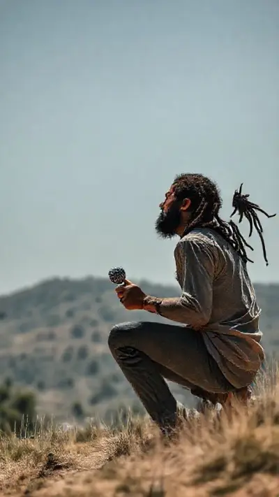 Serseri bir kadın profili 20 li yaşlarda saçlarının yanlarını kazıtmış üstte kalan kısımları arkaya örmüş iri gözlü siyah küçük burunlu göz çevresi siyah makyajlı kıvırma ağız yapısı var üzerinde dar siyah bir deri mont var içinde Bob Marley resmi olan bir tişört var altında bol hip hop cilt pantolonu belinden zincir ile cebine bağlı Ayaklarında pembe Nike marka ayakkabı elinde çivili bir bezbol sopası ağzında bir sakız var oldukça sinirli agresif duran kadın kasvetli bir havada rustik bir sokakta profesyonelce poz veriyor,8K ultra gerçekçi çözünürlükte, DSLR kalitesinde, 85 mm portre lensiyle