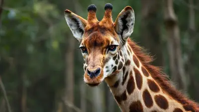 Physically very similar to a giraffe, but with a wolf-like appearance, this animal, with its unique colors and ferocious gaze, is being filmed for the first time as a mutated, evolved beast captured in documentary-quality footage. Its extremely wild and detailed fur creates a stunning image in its natural habitat in a rural swamp lake forest. The ultra-realistic animal textures were recorded remotely with a professional 35mm DSLR camera for 8K Ultra HD documentary filmmakers.