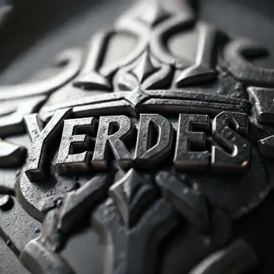 yerdes logo, 3d render, unreal engine 5, cinematic lighting, close up, highly detailed, 8k, sharp focus