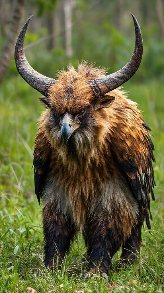 With its eagle-like coloring and ferocious appearance, this bull-like creature is a unique being; in documentary-quality footage, it looks almost like a mutated, evolved monster. Its extremely wild and detailed fur creates a striking image in its mystical setting, a rural swamp lake. Filmed remotely with a professional 35mm DSLR camera for 8K Ultra HD documentary filmmakers.
