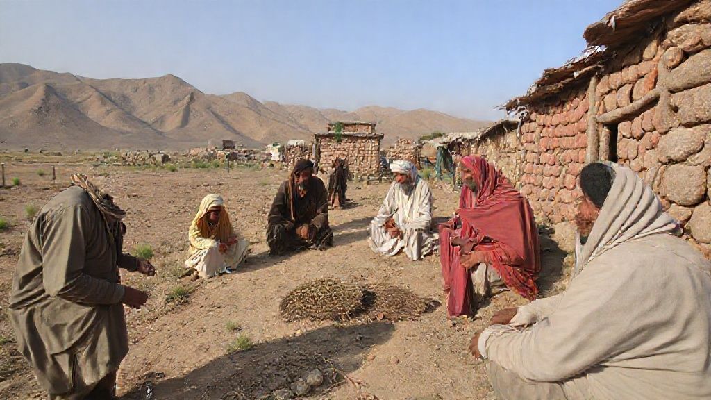 various people groups from Khorasan and other regions, and a farmer community from pakistani people of Zuts settled there.