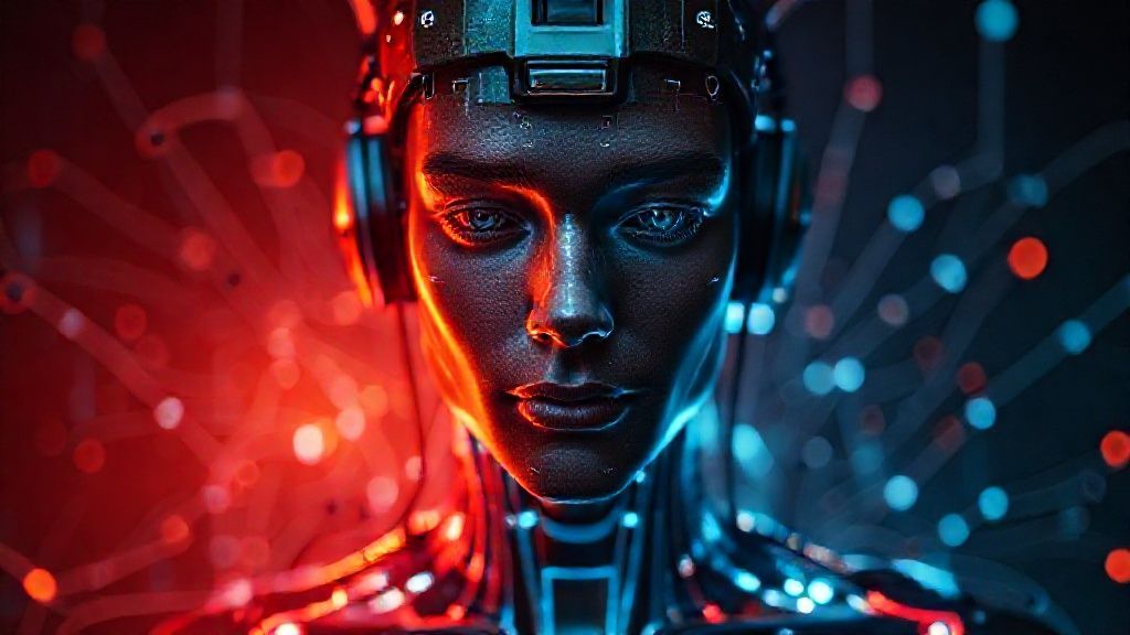 i want an image, subject is Emotional and Mental Adaptation to the 21st Century, technology and human, highly detailed 4k image