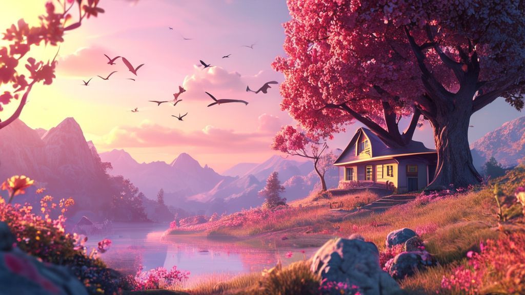 imagination scene 3d style